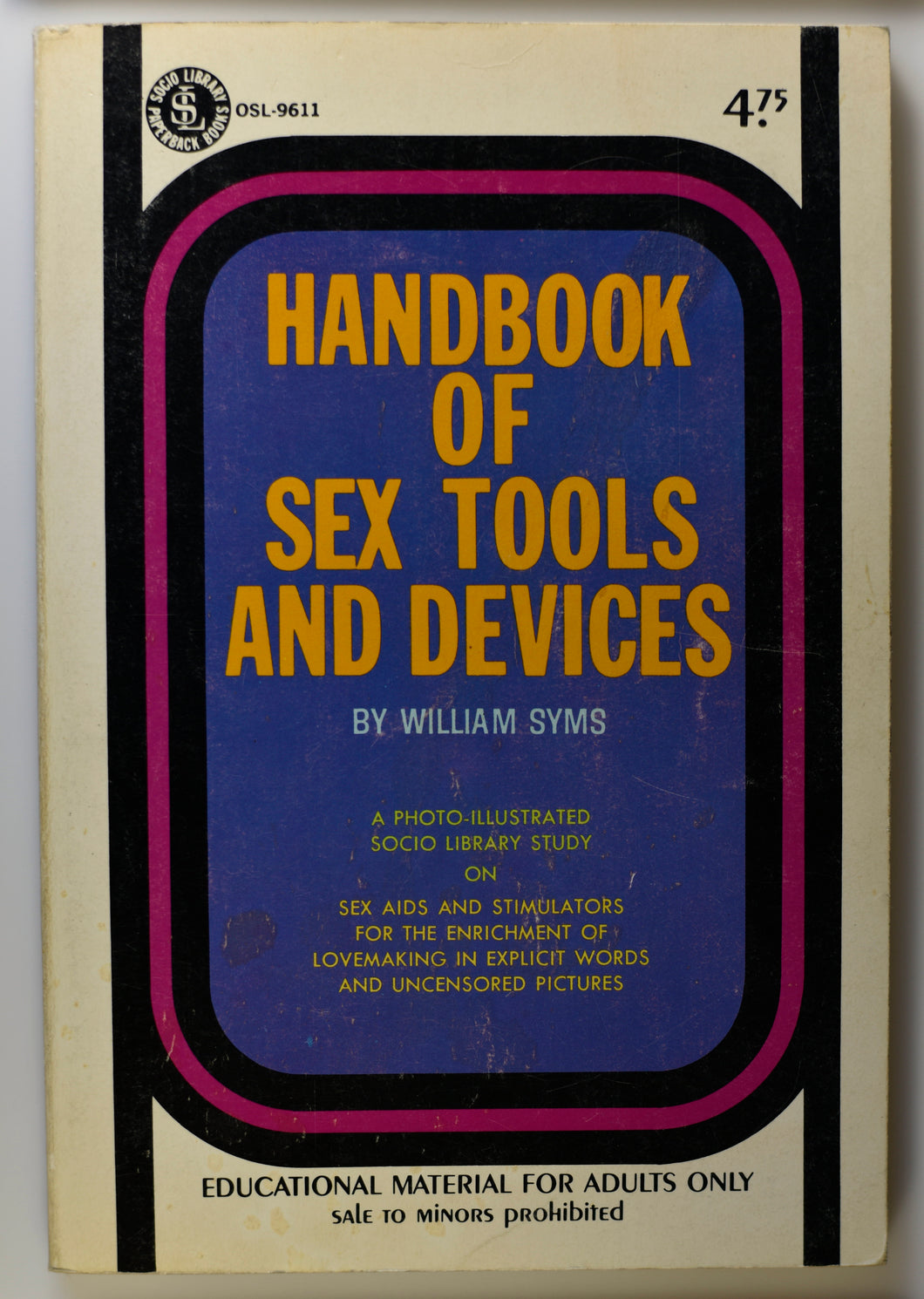 HANDBOOK OF SEX TOOLS AND DEVICES COVER